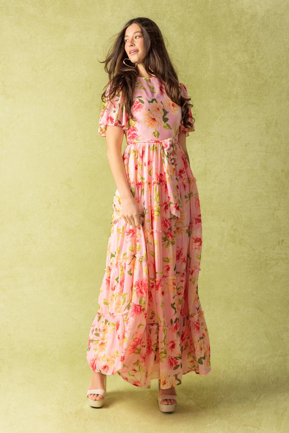 WHICH CHAPTER WOVEN MAXI DRESS Flying Tomato
